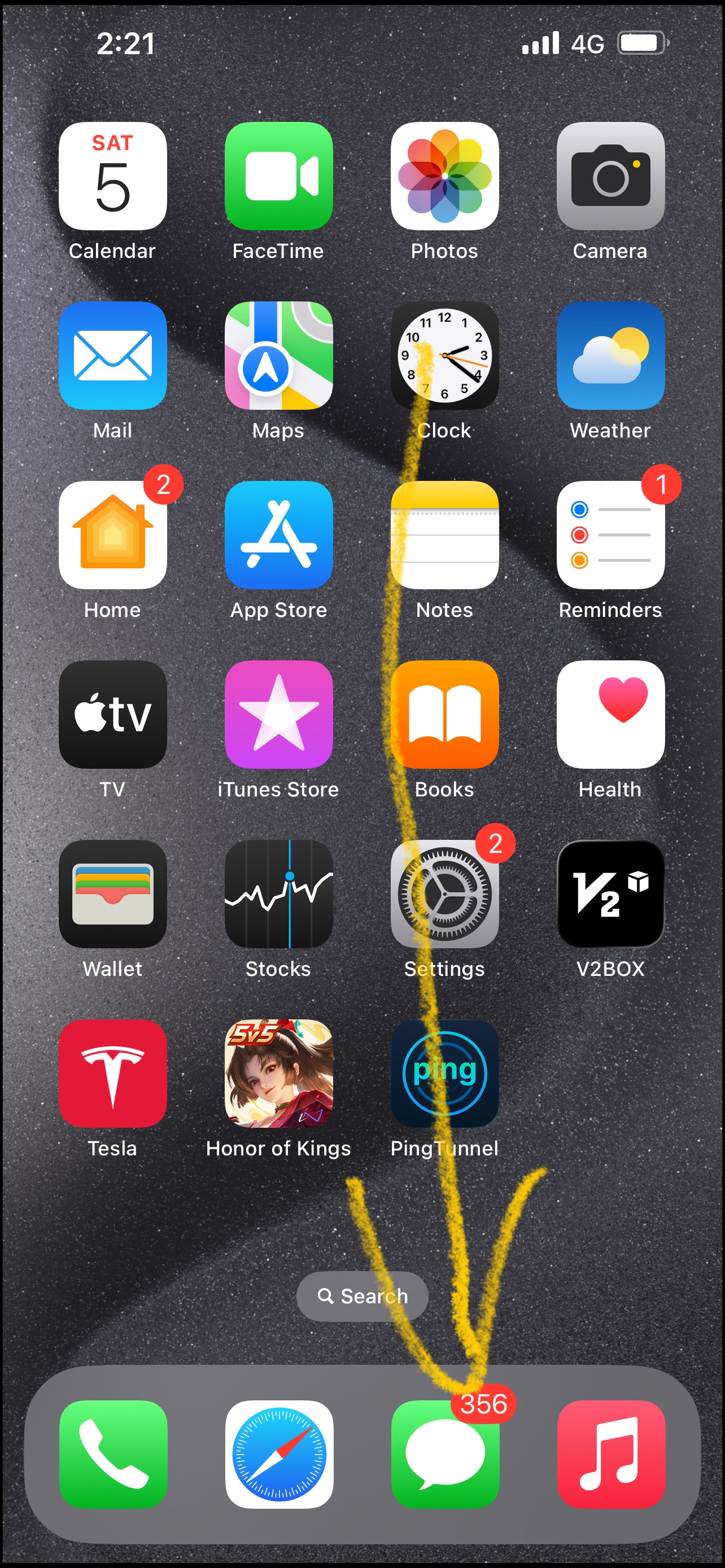步驟 6：回到桌面並打開訊息 App